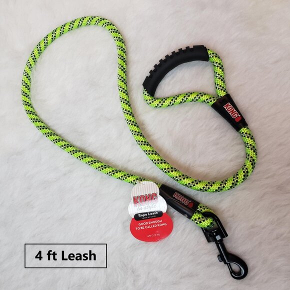 🐶 KONG Medium Adjustable Reflective Braided Strap Dog Harness & 4 ft Rope Leash - Picture 12 of 16
